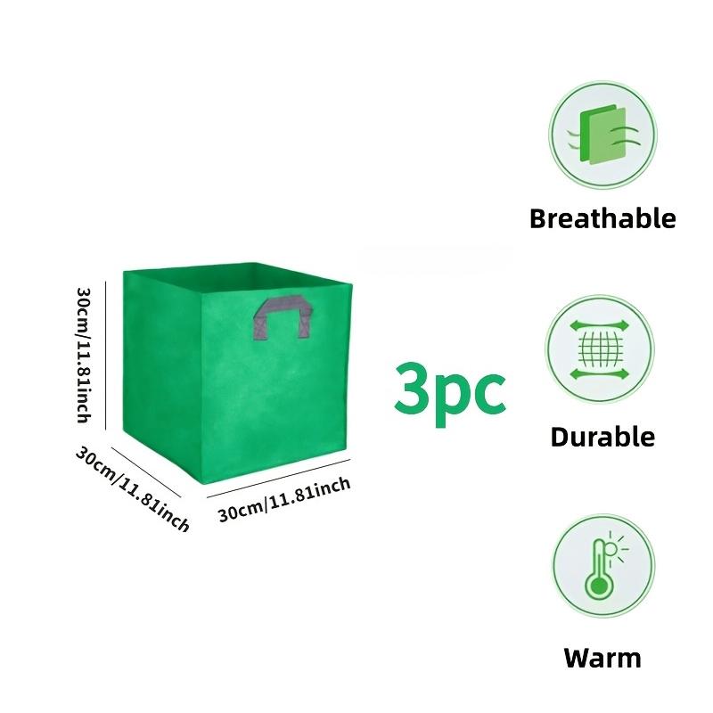 3pcs Large Capacity Green Garden Plant Bags 7-Gallon Square Mesh Planting Boxes For Vegetables Flowers Gardening Accessories
3pcs Large Capacity Green Garden Plant Bags 7-Gallon Square Mesh Planting Boxes For Vegetables Flowers Gardening Accessories