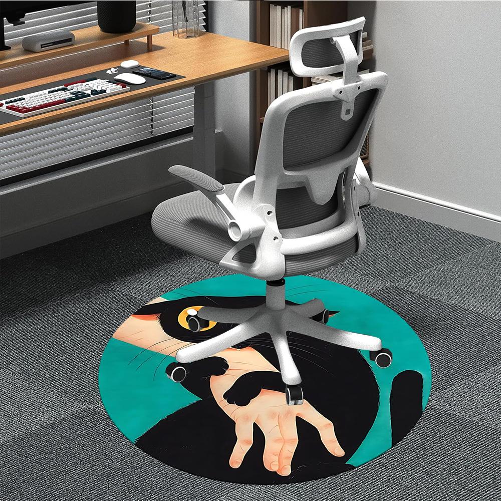 1pc Cat Pattern Office Round Area Rug, For Office, Laundry Room, Bedroom, Living Room, Under Office Chairs, Home Decor, Home Decor, Non-Slip 002 80cm by 80cm
1pc Cat Pattern Office Round Area Rug, For Office, Laundry Room, Bedroom, Living Room, Under Office Chairs, Home Decor, Home Decor, Non-Slip 002 80cm by 80cm