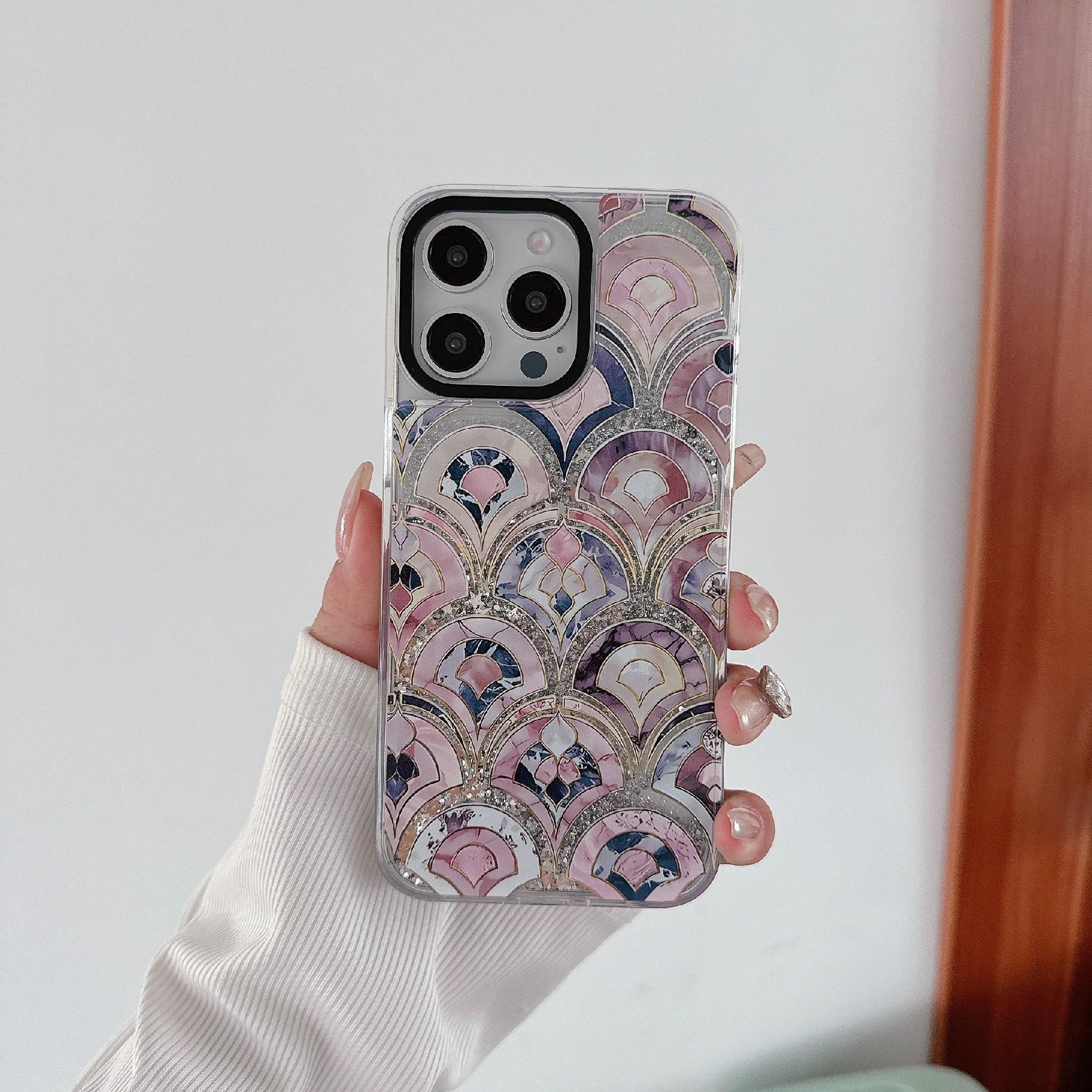 For iPhone 15 Pro Max Case Pattern Print Glitter Sequins Quicksand PC+TPU Phone Cover Scale
For iPhone 15 Pro Max Case Pattern Print Glitter Sequins Quicksand PC+TPU Phone Cover Scale