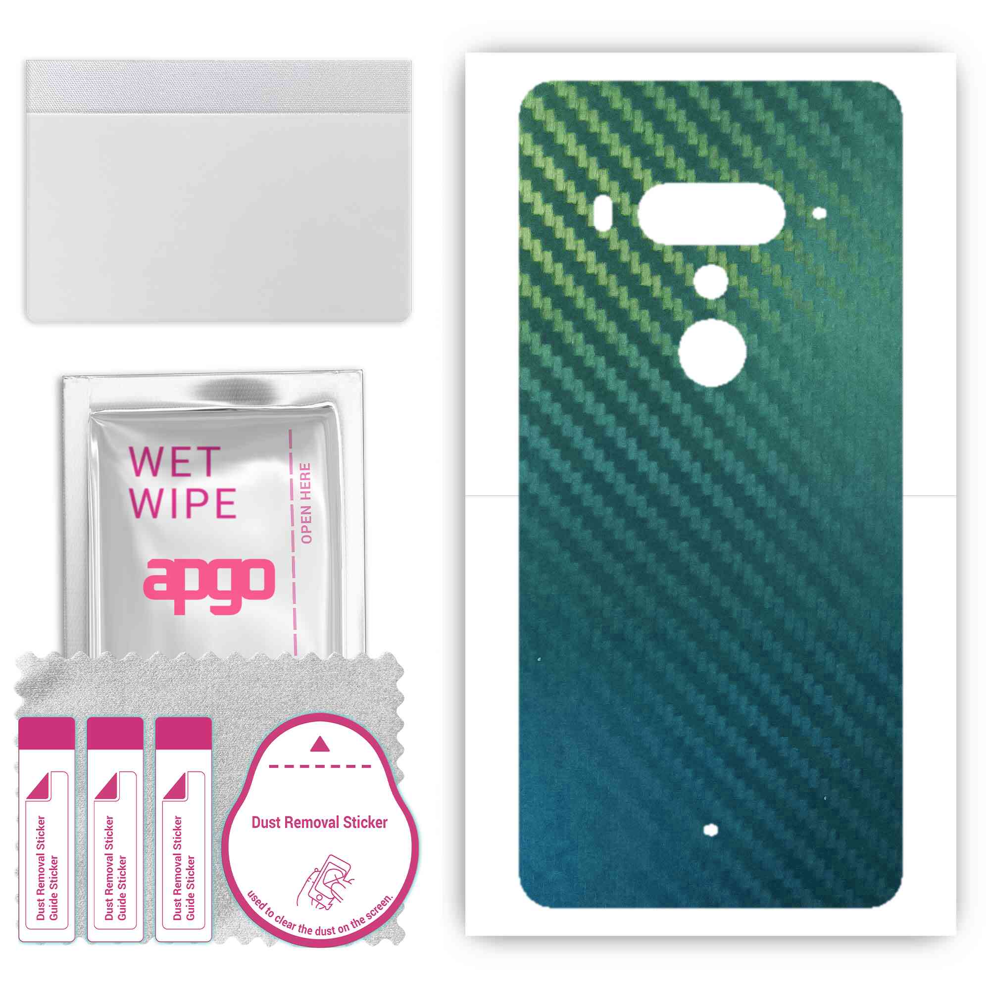 Apgo Protective Skin Sticker for the back compatible with HTC U12 Plus, Wrap Film, Foil, Vinyl - Pattern Carbon Chameleon CAKA1
Apgo Protective Skin Sticker for the back compatible with HTC U12 Plus, Wrap Film, Foil, Vinyl - Pattern Carbon Chameleon CAKA1