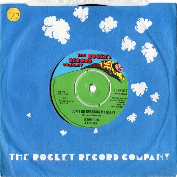 7-дюймова платівка ELTON JOHN & KIKI DEE - Don t Go Breaking My Heart ROKN512 The Rocket Reco 1976 UK Рок Вживана
7-дюймова платівка ELTON JOHN & KIKI DEE - Don t Go Breaking My Heart ROKN512 The Rocket Reco 1976 UK Рок Вживана