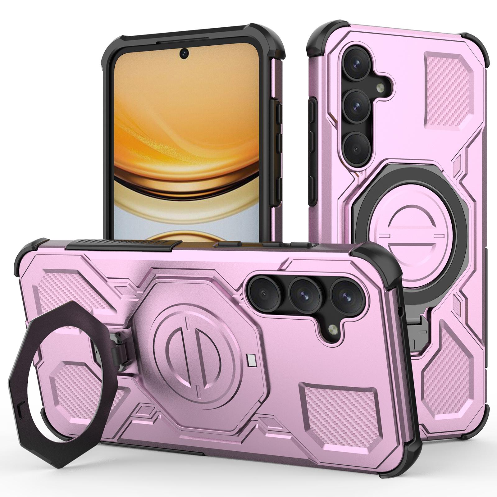 For Samsung Galaxy A55 5G Magnetic Case Rotating Metal Kickstand Shockproof PC + TPU Phone Back Cover
For Samsung Galaxy A55 5G Magnetic Case Rotating Metal Kickstand Shockproof PC + TPU Phone Back Cover