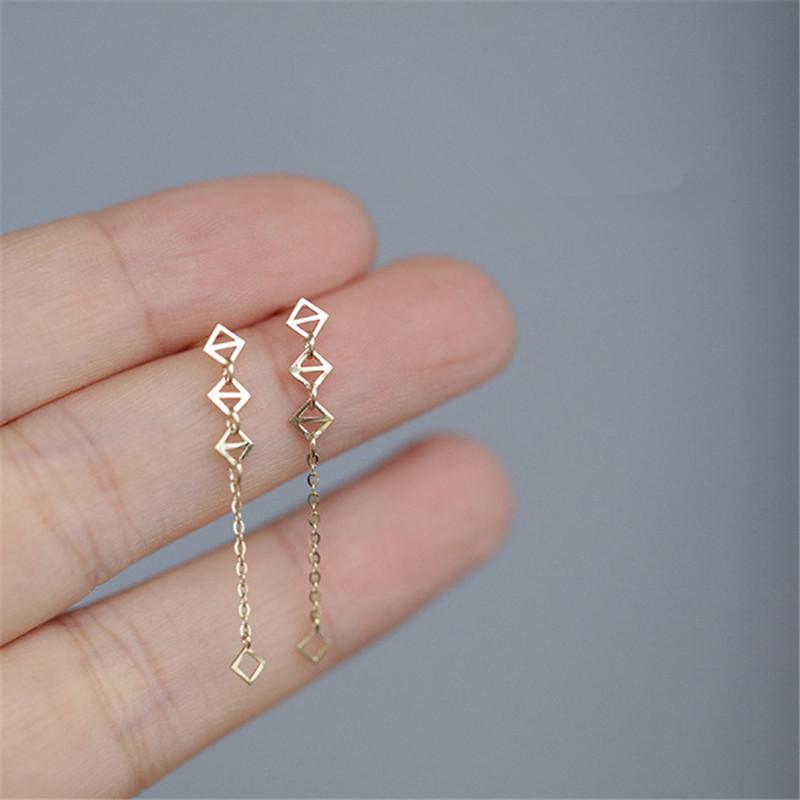 925 Sterling Silver European Simple Geometric Long Tassel Earrings For Women 14k Gold Plating Light Luxury Jewelry Gift Silver
925 Sterling Silver European Simple Geometric Long Tassel Earrings For Women 14k Gold Plating Light Luxury Jewelry Gift Silver