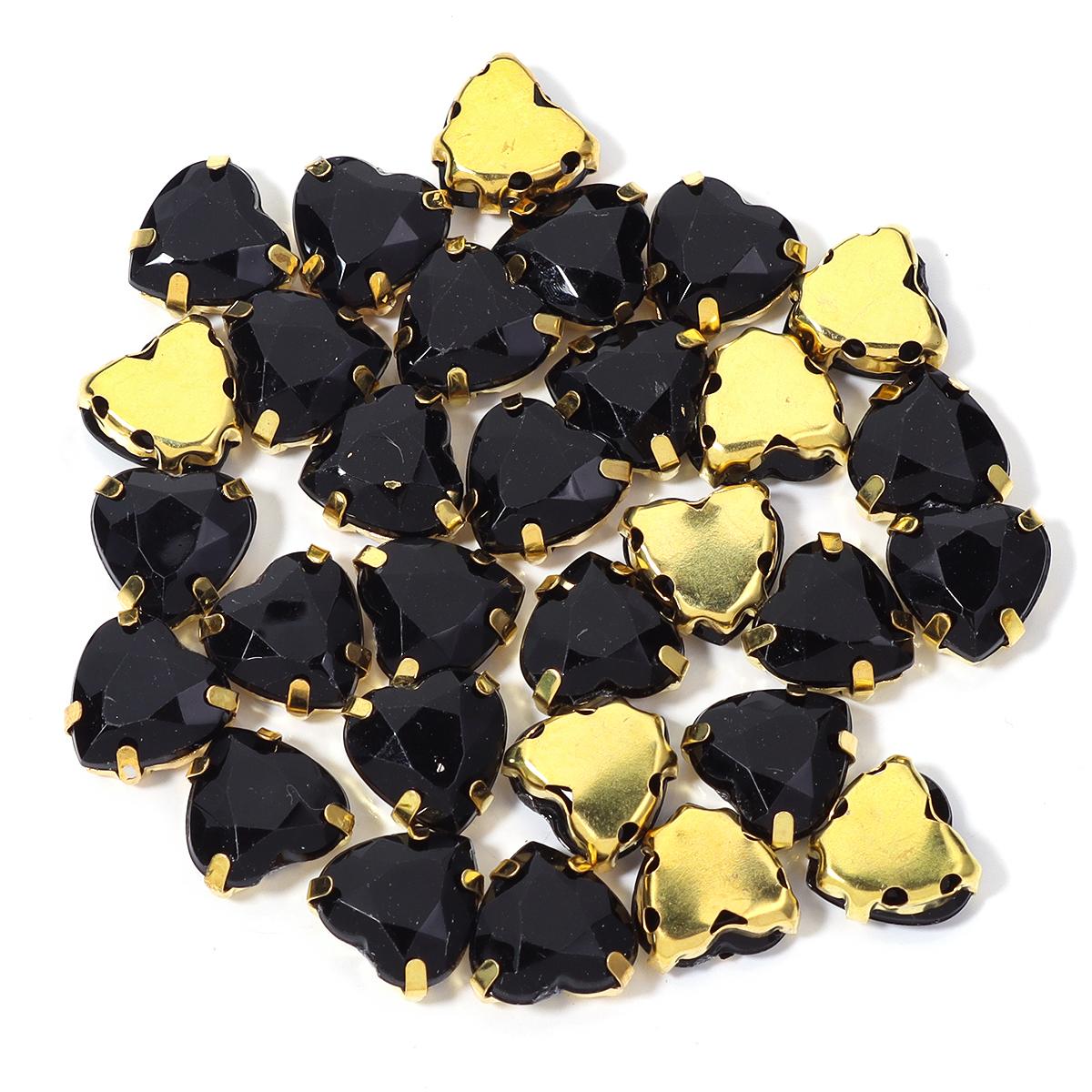 30pcs Heart Rhinestone Claw Drill Stainless Steel Gold Base Acrylic Rhinestone For DIY Clothing Decoration Necklace Accessories 1x1cm чёрный
30pcs Heart Rhinestone Claw Drill Stainless Steel Gold Base Acrylic Rhinestone For DIY Clothing Decoration Necklace Accessories 1x1cm чёрный
