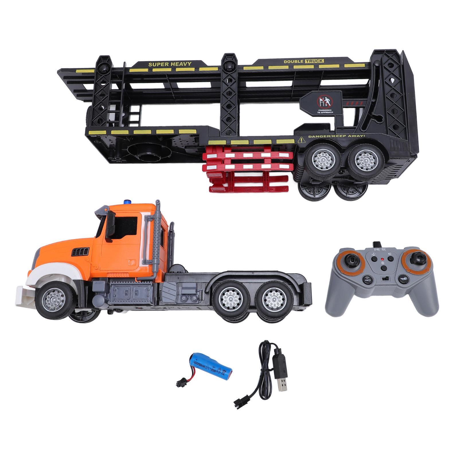 2.4G RC Transport Carrier Toy 9 Channel Trailer Remote Control Semi Truck Trailer with Music Lights
2.4G RC Transport Carrier Toy 9 Channel Trailer Remote Control Semi Truck Trailer with Music Lights