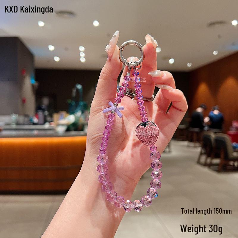 Luxury Rhinestone Strawberry Phone Chain, Crystal Beaded Wrist, Drop-proof Lanyard & Anti-lost Keychain
Luxury Rhinestone Strawberry Phone Chain, Crystal Beaded Wrist, Drop-proof Lanyard & Anti-lost Keychain