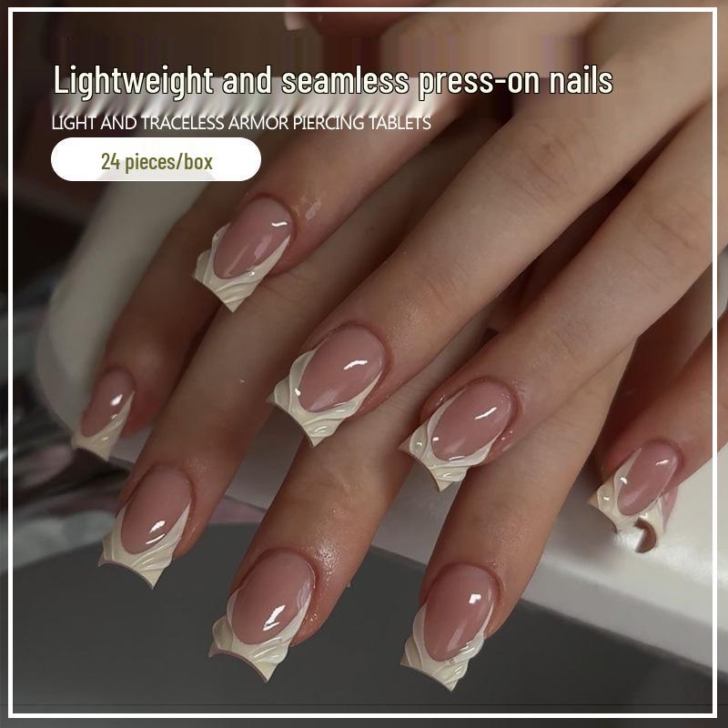 Removable French-Style Embossed Edge Nail Art - Spicy Girl European & American Hot Style False Nails Glue Model
Removable French-Style Embossed Edge Nail Art - Spicy Girl European & American Hot Style False Nails Glue Model