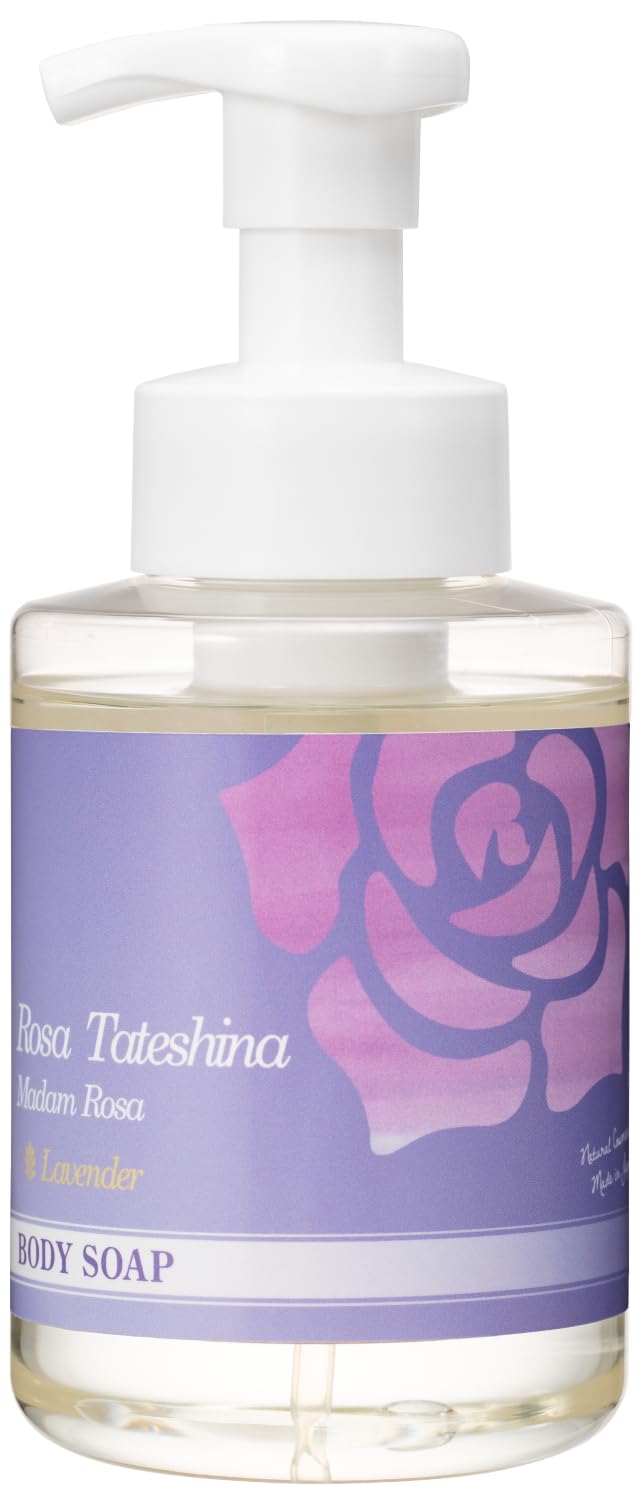 MadamRosa Lavender Body Soap, Foaming Type, 380mL. A body soap with a gentle fragrance for a luxurious bath time. A cleansing and bathing product
MadamRosa Lavender Body Soap, Foaming Type, 380mL. A body soap with a gentle fragrance for a luxurious bath time. A cleansing and bathing product