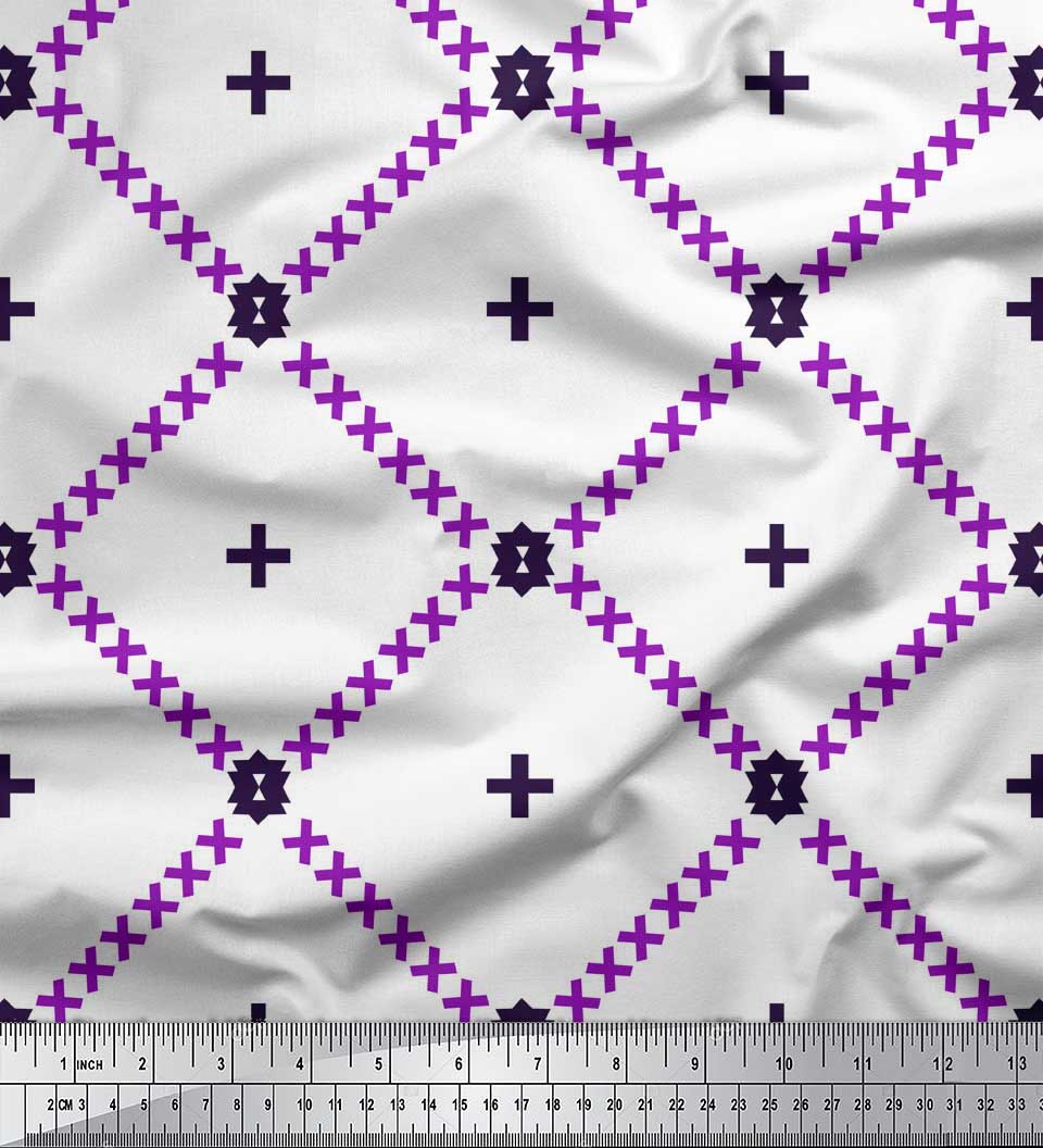 Soimoi Blue Japan Crepe Satin Fabric Check & Jamdani Decor Fabric Printed metre 42 Inch 42 Inch Wide - Poly Crepe фіолетовий
Soimoi Blue Japan Crepe Satin Fabric Check & Jamdani Decor Fabric Printed metre 42 Inch 42 Inch Wide - Poly Crepe фіолетовий