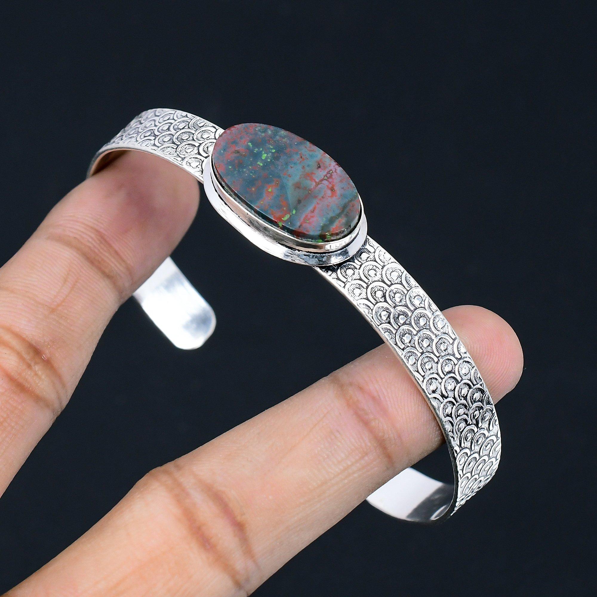 March Bloodstone Gemstone Handcrafted Sister Birthday New Bangle Sterling Silver Adjustable
March Bloodstone Gemstone Handcrafted Sister Birthday New Bangle Sterling Silver Adjustable