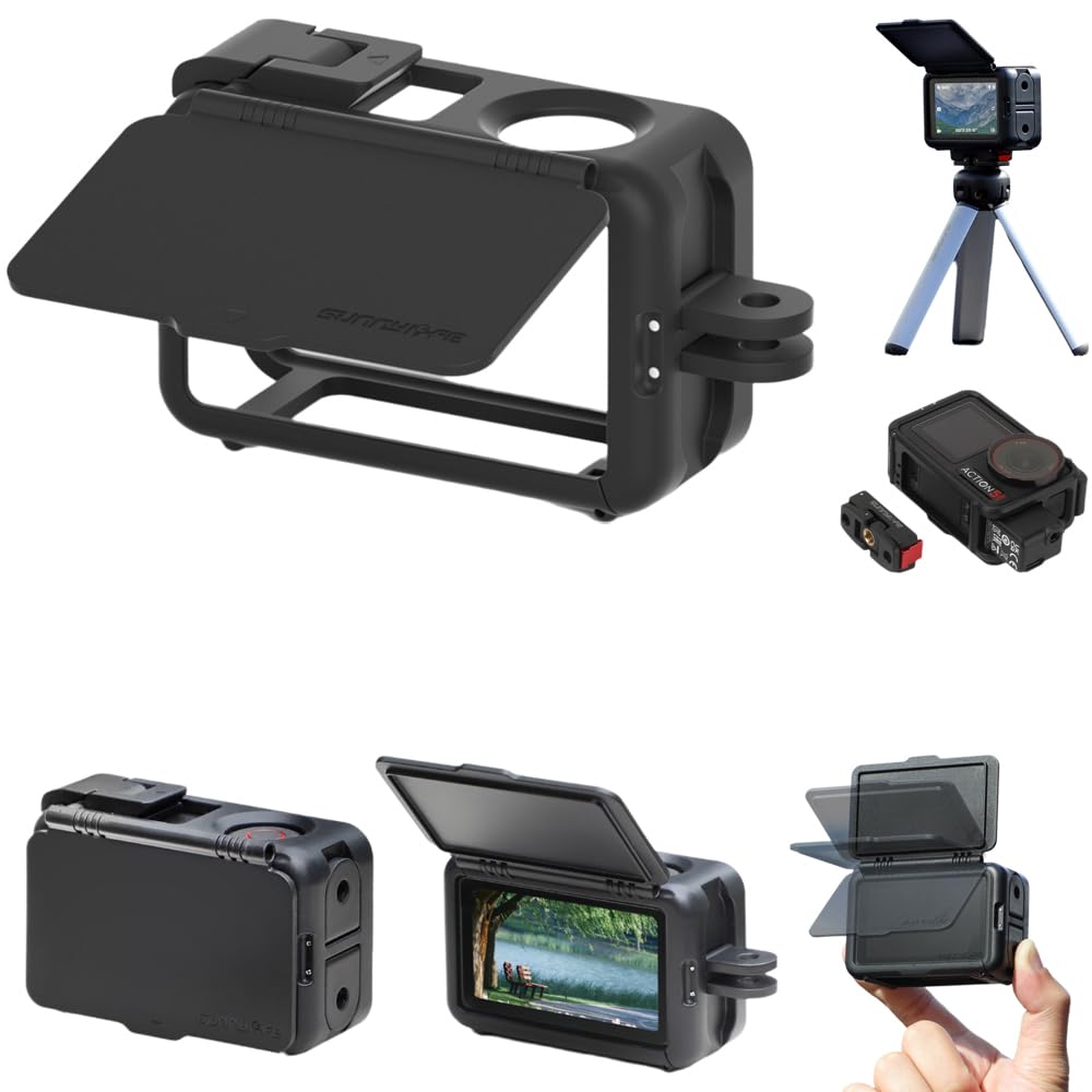 Frame for DJI OSMO Action 5 Pro Action 4 Action 3 Protective Frame Extension Mount 2 in 1 Screen Shade Hood Protector Quick Release Camera Protective чорний
Frame for DJI OSMO Action 5 Pro Action 4 Action 3 Protective Frame Extension Mount 2 in 1 Screen Shade Hood Protector Quick Release Camera Protective чорний