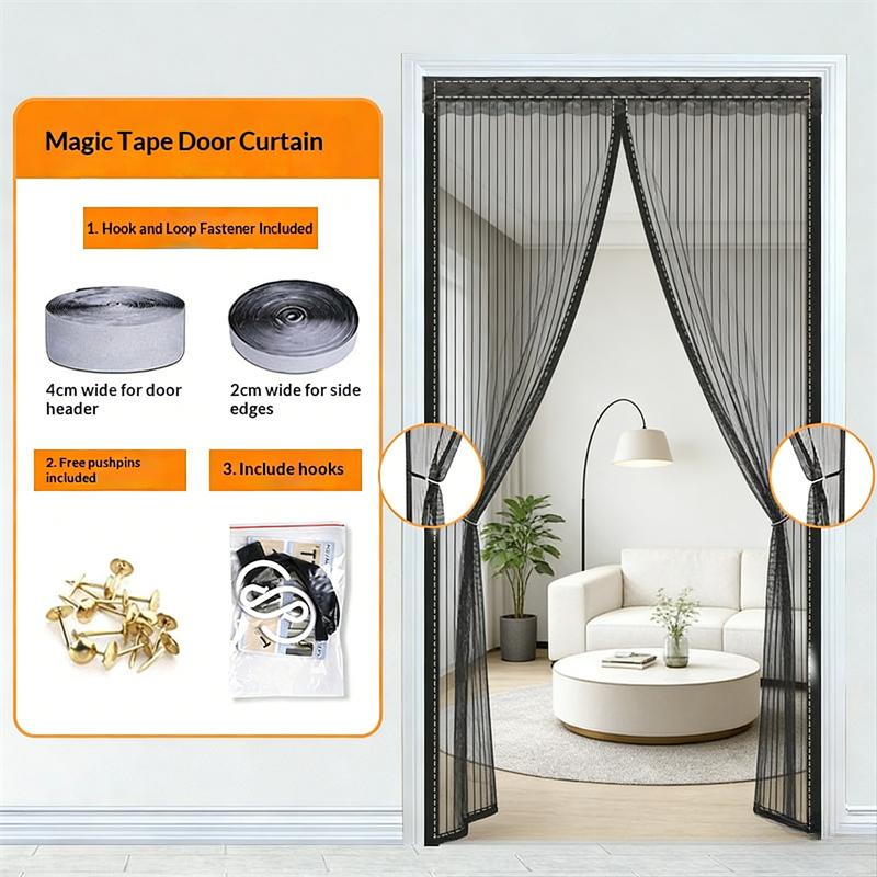 Clearance_New No Punching Magnetic Screen Door Curtain Anti Mosquito Insect Fly Bug Automatic Closing Household Ventilation Door 70*190cm чёрный
Clearance_New No Punching Magnetic Screen Door Curtain Anti Mosquito Insect Fly Bug Automatic Closing Household Ventilation Door 70*190cm чёрный