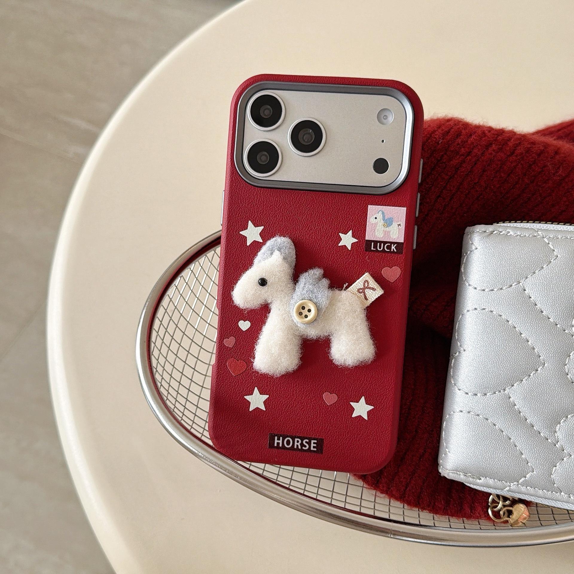 Lychee Texture Leather Plush Horse 3-in-1 Case for iPhone 17 Pro Max/16 17 Pro
Lychee Texture Leather Plush Horse 3-in-1 Case for iPhone 17 Pro Max/16 17 Pro