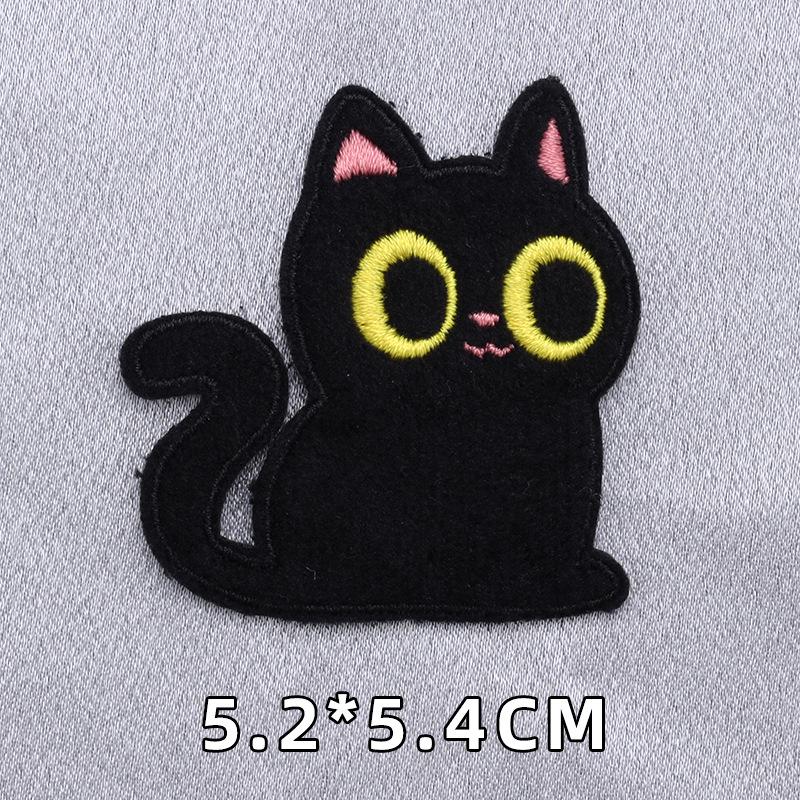 Самоклеящаяся нашивка «Черный кот»: Бесшовная плюшевая вышивка без шитья и глажки для ремонта куртки
Самоклеящаяся нашивка «Черный кот»: Бесшовная плюшевая вышивка без шитья и глажки для ремонта куртки