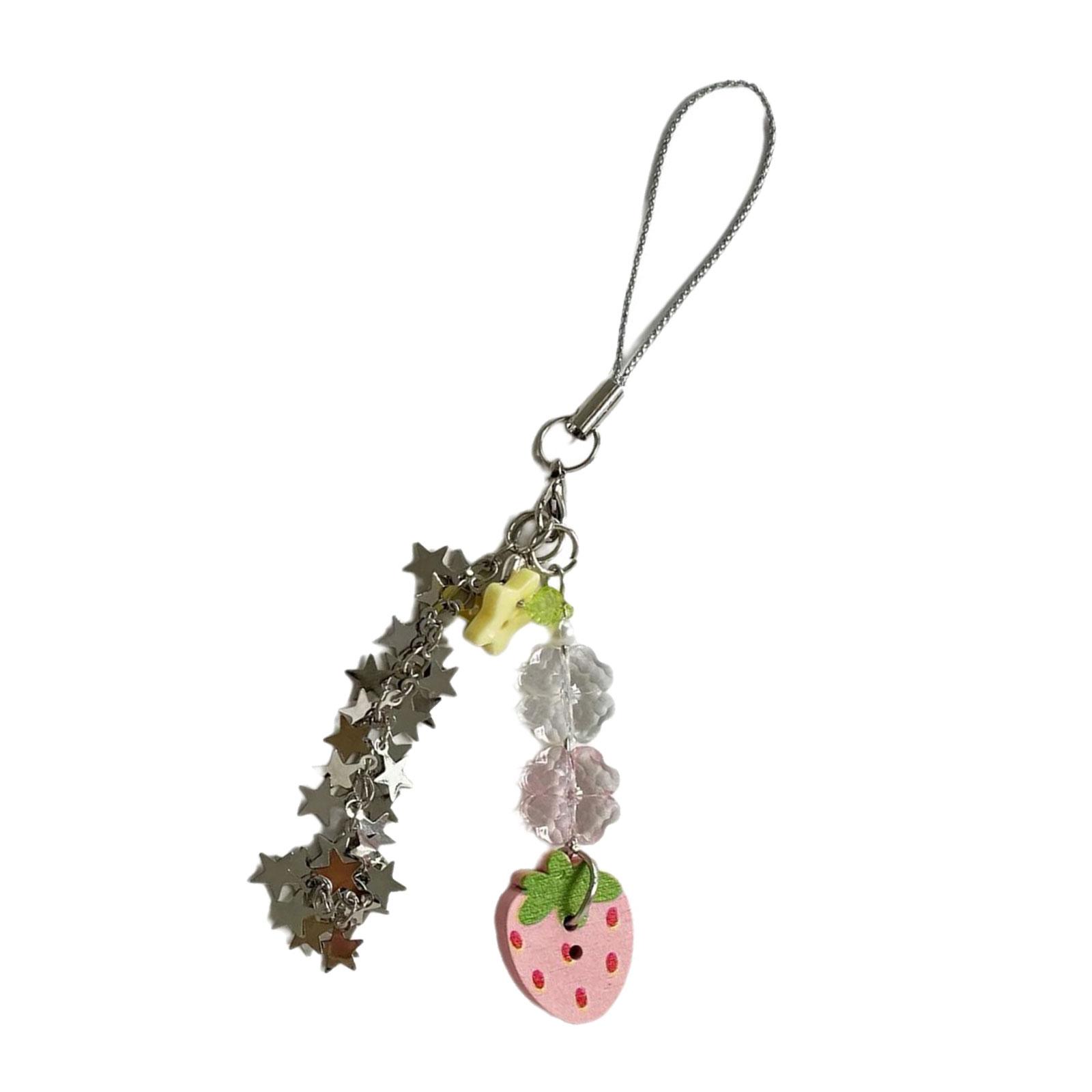 Era Cute Keychain Lucky Charm Decoration Star Accent Cute Strawberry Clovers Detail Phone Adornment For Friends Lovers
Era Cute Keychain Lucky Charm Decoration Star Accent Cute Strawberry Clovers Detail Phone Adornment For Friends Lovers