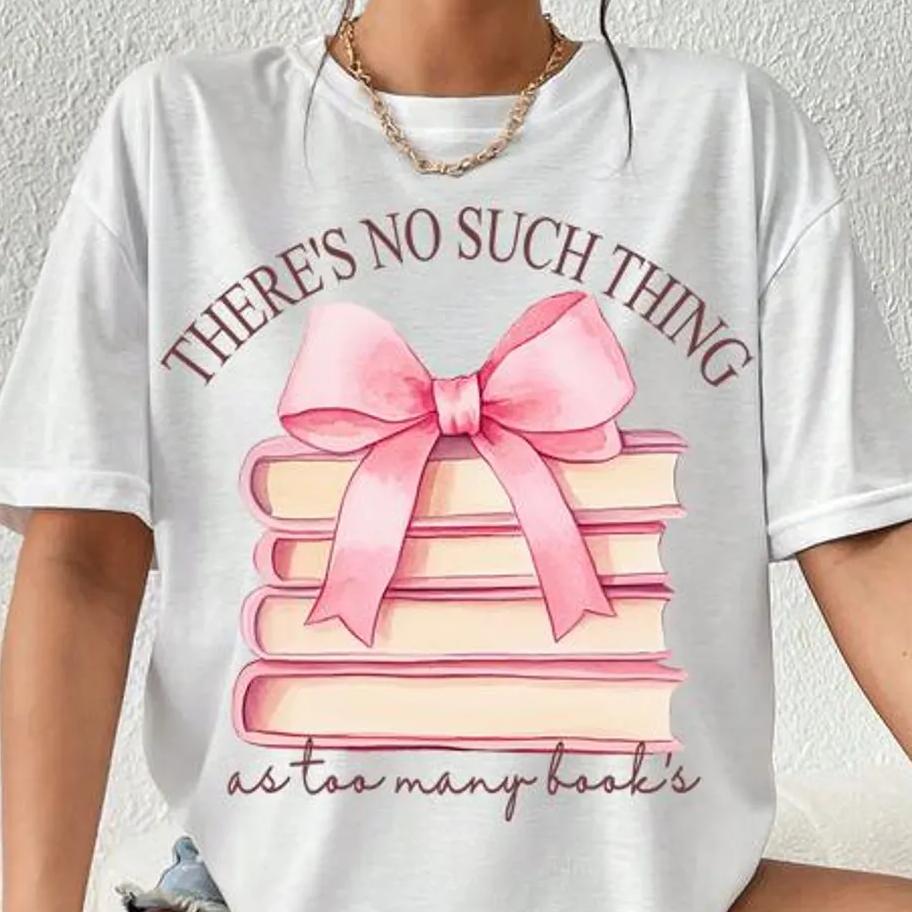 Футболка с принтом «Книги — моя валентинка» для любителей книг, с круглым вырезом, коротким рукавом, женская, универсальная, для повседневной носки, свободного кроя, модная футболка S
Футболка с принтом «Книги — моя валентинка» для любителей книг, с круглым вырезом, коротким рукавом, женская, универсальная, для повседневной носки, свободного кроя, модная футболка S