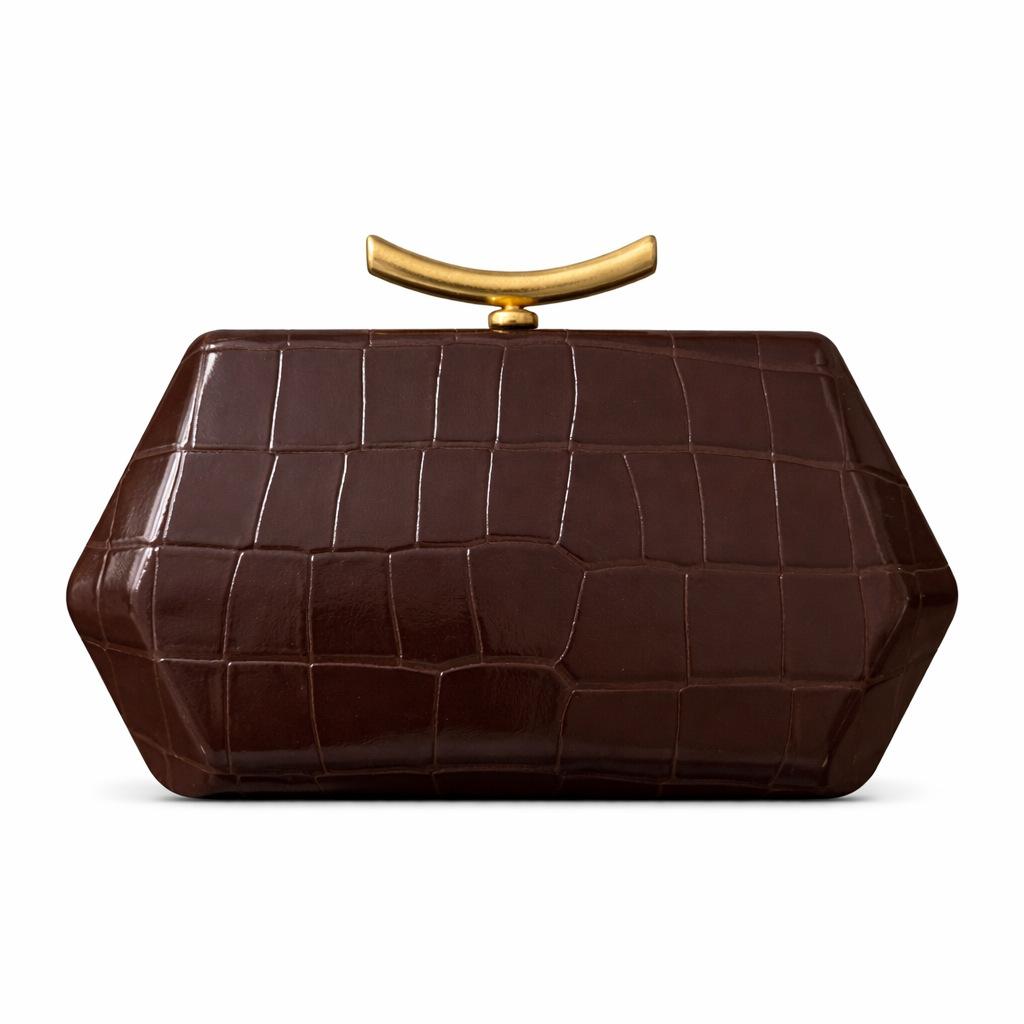 Women S Shoulder Oblique Span Bag, Special-Shaped Alligator Pattern Clutch Bag, Fashionable Wedding Dinner Bag темно-коричневого кольору
Women S Shoulder Oblique Span Bag, Special-Shaped Alligator Pattern Clutch Bag, Fashionable Wedding Dinner Bag темно-коричневого кольору