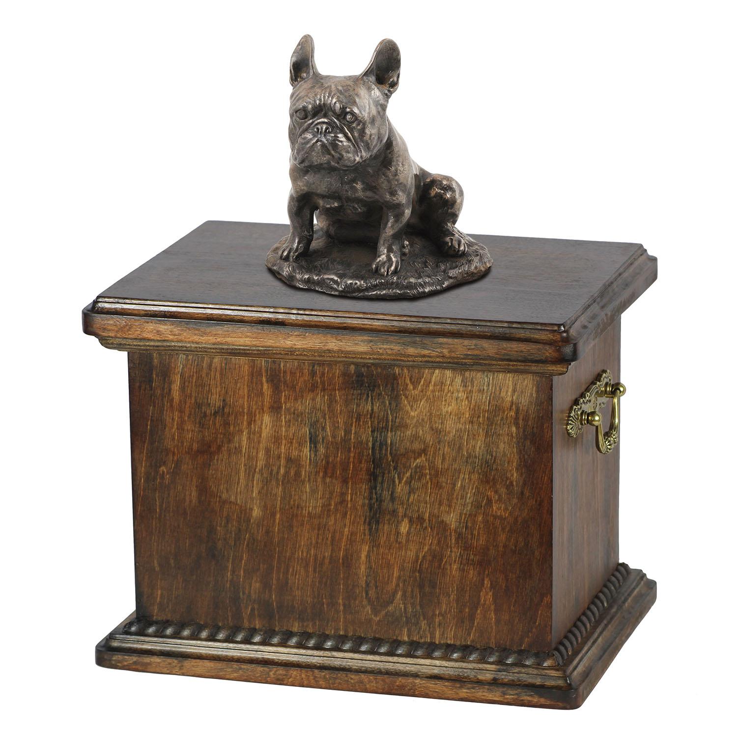 French Bulldog, Frenchie II - urn for the ashes of a dog, urn with a statuette, elegant urn in the classic style of the Art-Dog brand коричневий
French Bulldog, Frenchie II - urn for the ashes of a dog, urn with a statuette, elegant urn in the classic style of the Art-Dog brand коричневий