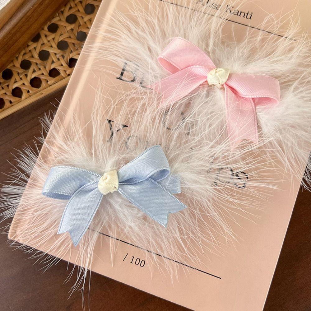Korean Style Sweet Furry Hairpin Bow Lovely Barrettes Temperament Feather Duckbill Clip Party розовый
Korean Style Sweet Furry Hairpin Bow Lovely Barrettes Temperament Feather Duckbill Clip Party розовый