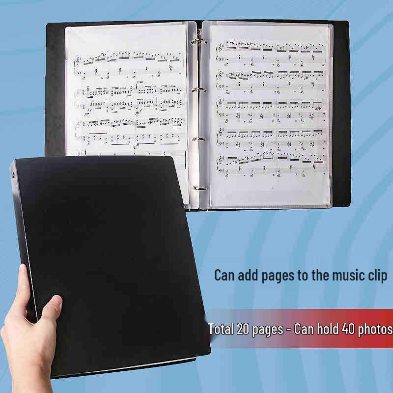A4 Loose-Leaf Music Notebook for Primary Students - Customizable Piano Sheet Music with Rewritable Pages and Addable Inserts
A4 Loose-Leaf Music Notebook for Primary Students - Customizable Piano Sheet Music with Rewritable Pages and Addable Inserts