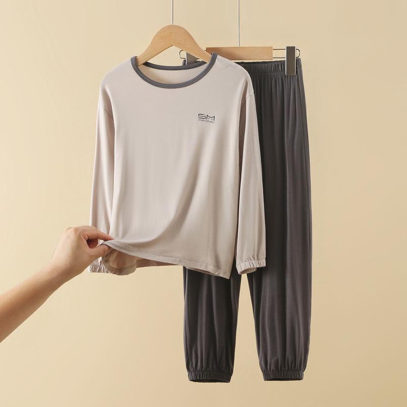 Модальні піжами для хлопчиків – Осінній костюм для кондиціонера з принтом літер 120cm (Height 115cm) кавовий/вершковий
Модальні піжами для хлопчиків – Осінній костюм для кондиціонера з принтом літер 120cm (Height 115cm) кавовий/вершковий