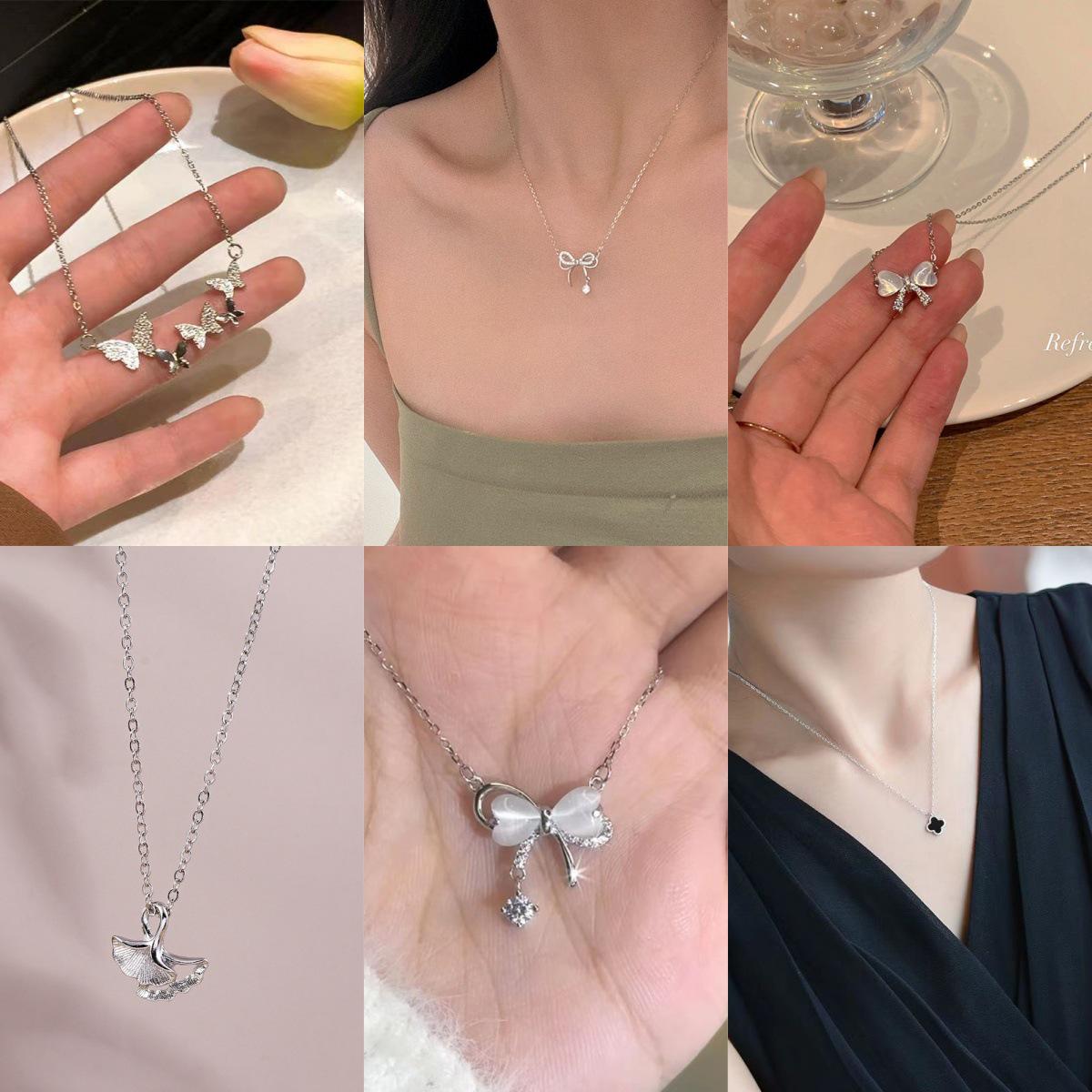 U6 Six-Piece Bow Necklace Set: Elegant, Versatile Collarbone Chain for Women - Perfect Gift for Best Friend or Girlfriend.
U6 Six-Piece Bow Necklace Set: Elegant, Versatile Collarbone Chain for Women - Perfect Gift for Best Friend or Girlfriend.