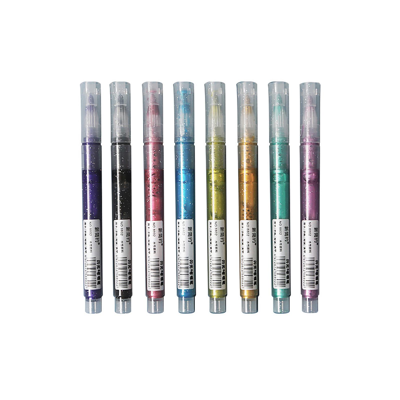 Набор блестящих металлических маркеров, ручки для рисования для черной бумаги, журнал для рисования и рисования
Набор блестящих металлических маркеров, ручки для рисования для черной бумаги, журнал для рисования и рисования