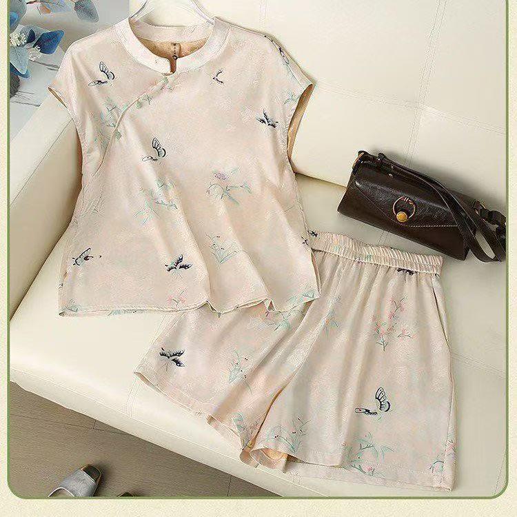 Women s Summer Chinese Style Satin Jacquard Short Sleeve Blouse with Stand Collar and Frog Button 4XL (70-77.5 kg) брудно-білий
Women s Summer Chinese Style Satin Jacquard Short Sleeve Blouse with Stand Collar and Frog Button 4XL (70-77.5 kg) брудно-білий