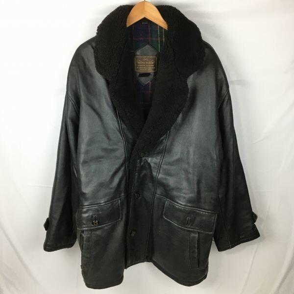 WING WHIR Sheepskin Leather Jacket L Men Black Outerwear Coat(USED)
WING WHIR Sheepskin Leather Jacket L Men Black Outerwear Coat(USED)
