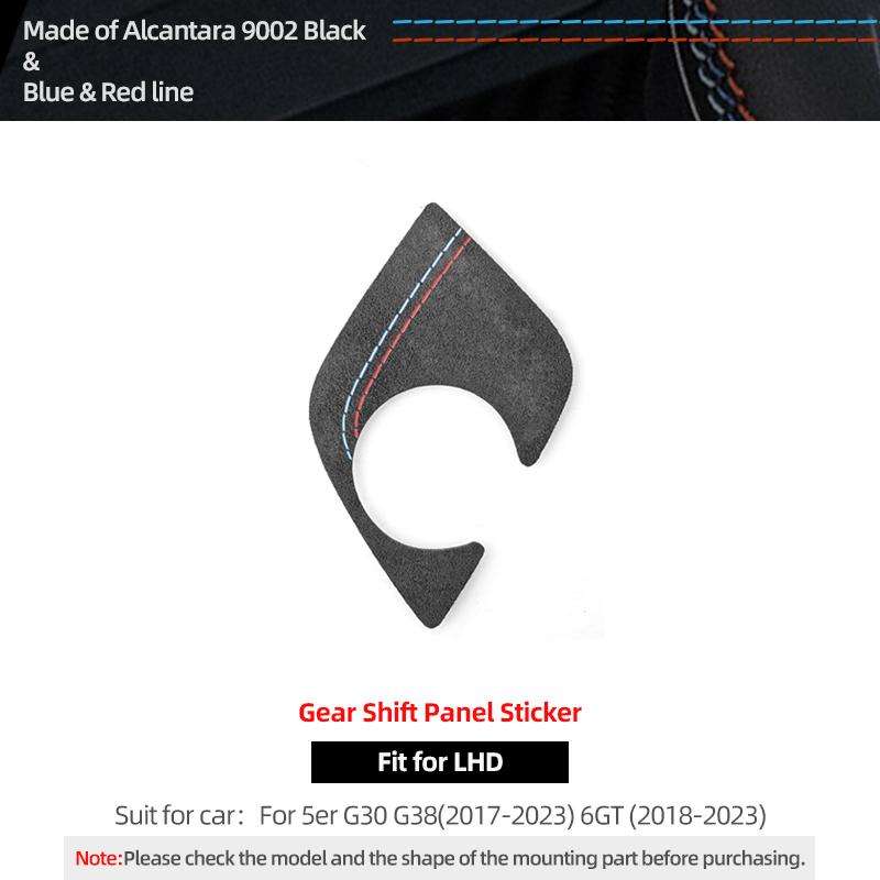 For BMW G30 G32 G38 Series 5 6 GT Made of Alcantara Gear Shifter Panel Trim Performance Sticker Car Interior Tuning Accessories Red Blue LHD
For BMW G30 G32 G38 Series 5 6 GT Made of Alcantara Gear Shifter Panel Trim Performance Sticker Car Interior Tuning Accessories Red Blue LHD