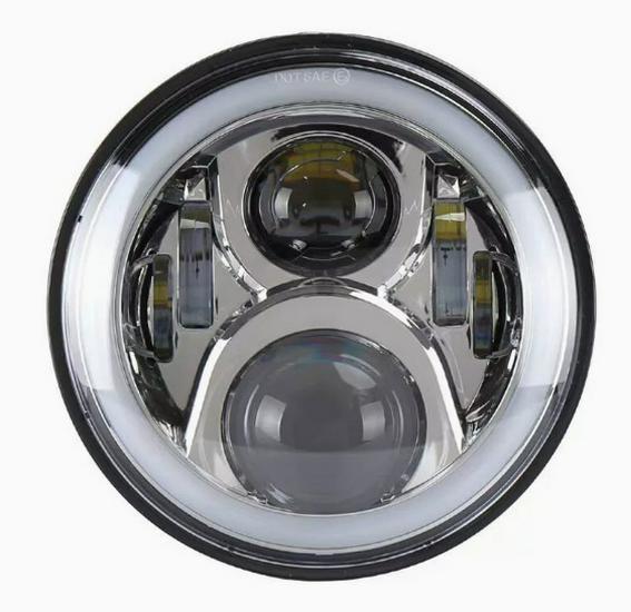 7-inch Round Wrangler LED Headlight 60W Motorcycle Angel Eye with Switch Control for High/Low Beam
7-inch Round Wrangler LED Headlight 60W Motorcycle Angel Eye with Switch Control for High/Low Beam