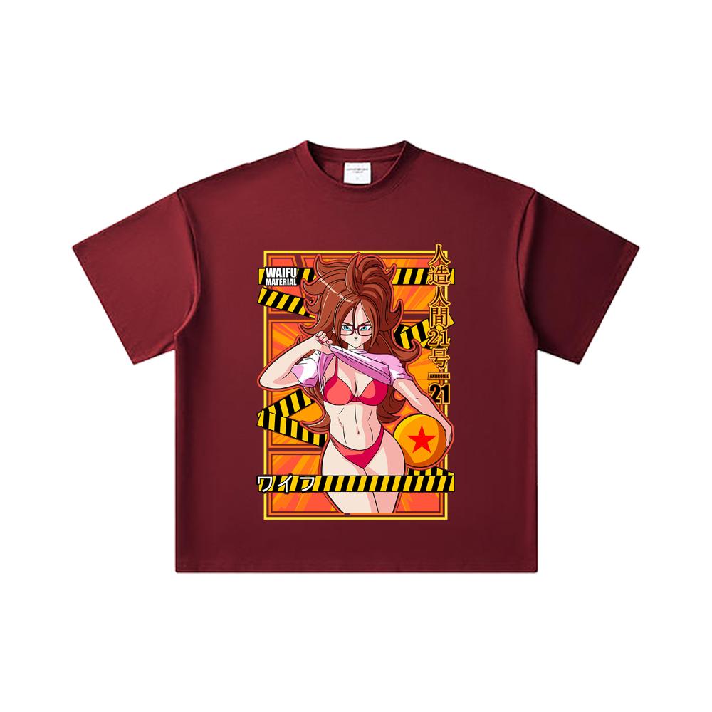 260 GSM Double Yarn 32 Count 100% Cotton Dragon Ball V25 Android 21 Waifu Print Unisex Heavy Cotton T Shirt 2XL вина червоного кольору
260 GSM Double Yarn 32 Count 100% Cotton Dragon Ball V25 Android 21 Waifu Print Unisex Heavy Cotton T Shirt 2XL вина червоного кольору