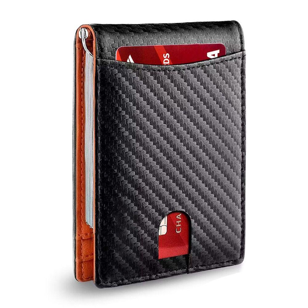 Leather Mens Slim Wallet RFID Blocking Anti-scan ID Credit Card Holder Front Pocket with Money Clip Thin Small Wallet Women Men
Leather Mens Slim Wallet RFID Blocking Anti-scan ID Credit Card Holder Front Pocket with Money Clip Thin Small Wallet Women Men