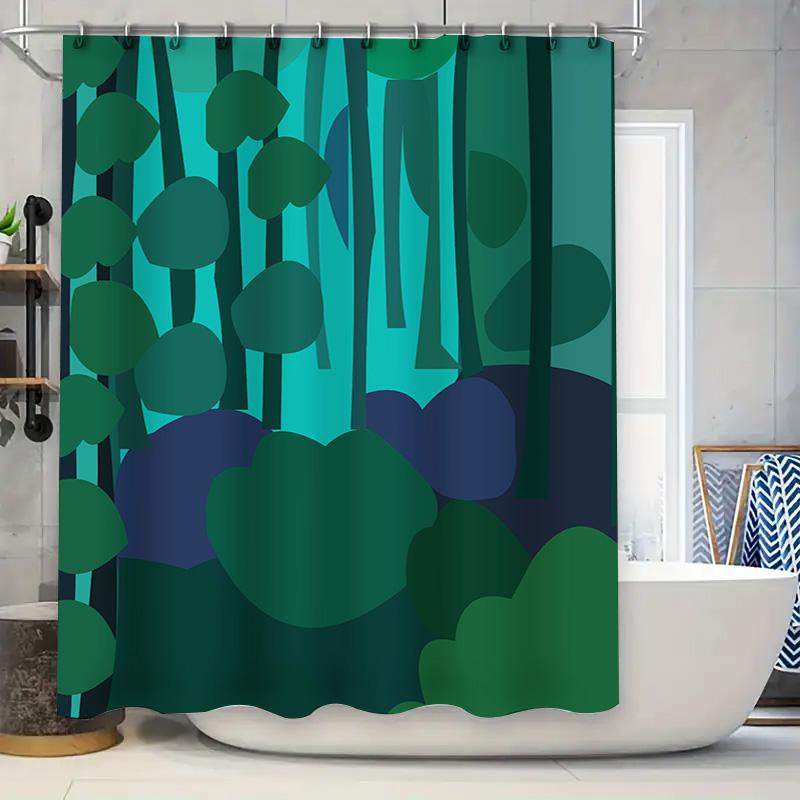 Stylish Bath Shower Curtain Set Greenery Forest Design For Bathroom Decorations 3D Printing Waterproof Fabric With Hook Rings In W60H190(CM)-1 Pcs
Stylish Bath Shower Curtain Set Greenery Forest Design For Bathroom Decorations 3D Printing Waterproof Fabric With Hook Rings In W60H190(CM)-1 Pcs