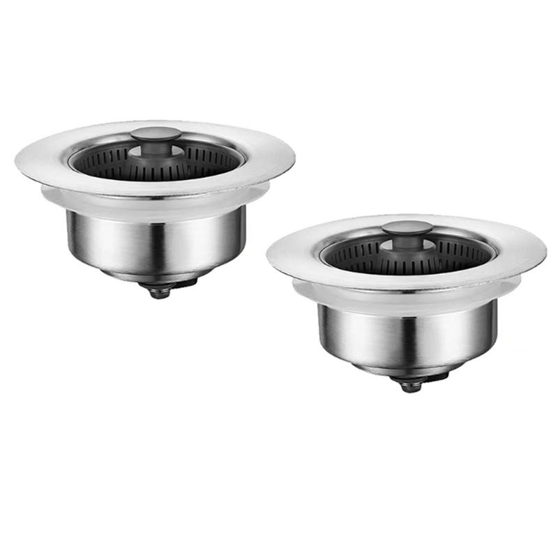 AEE4-2 PCS Stainless Steel Sink Aid Kitchen Sink Odor Filter Popup Kitchen Sink Stopper Strainer
AEE4-2 PCS Stainless Steel Sink Aid Kitchen Sink Odor Filter Popup Kitchen Sink Stopper Strainer