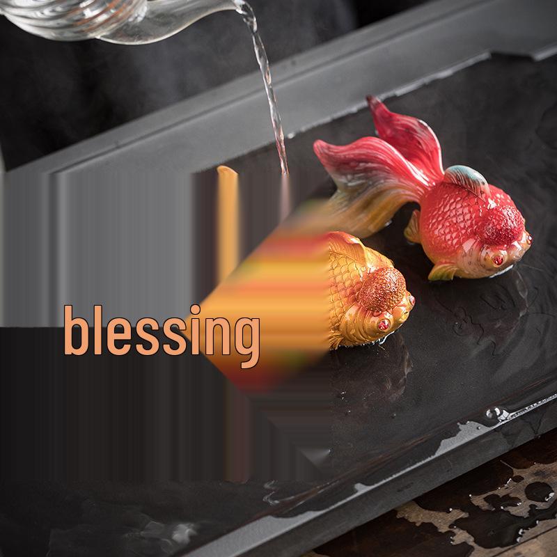 Color-Changing Goldfish Tea Pet: Fortune-Attracting Ornament for Tea Table Decoration.
Color-Changing Goldfish Tea Pet: Fortune-Attracting Ornament for Tea Table Decoration.