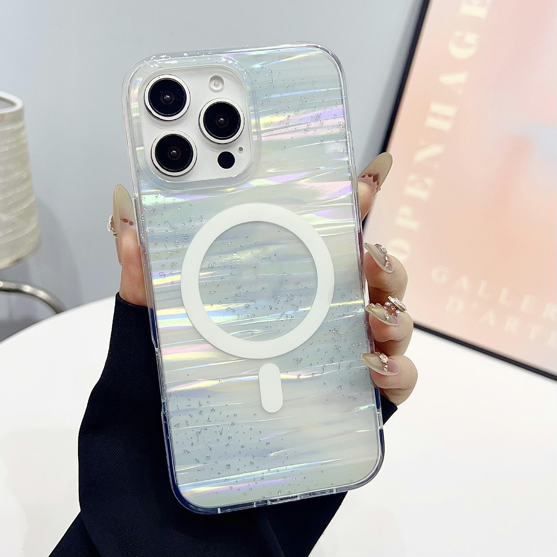 Для iPhone 16 Pro Чохол Блискучий Зірковий Смугастий Візерунок TPU + PC Чохол для Телефона Сумісний з MagSafe
Для iPhone 16 Pro Чохол Блискучий Зірковий Смугастий Візерунок TPU + PC Чохол для Телефона Сумісний з MagSafe