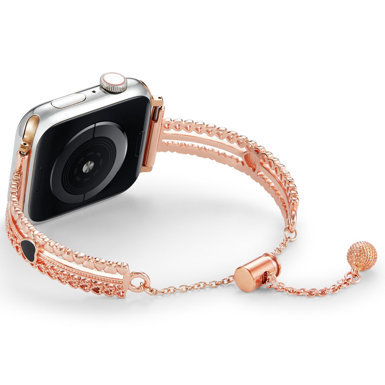 For Apple Watch Series 10 42mm/9 8 7 41mm/SE (2023) SE (2022) SE 6 5 4 40mm/3 2 1 38mm Copper Bracelet Zircon Love Heart Watch Strap Silver
For Apple Watch Series 10 42mm/9 8 7 41mm/SE (2023) SE (2022) SE 6 5 4 40mm/3 2 1 38mm Copper Bracelet Zircon Love Heart Watch Strap Silver