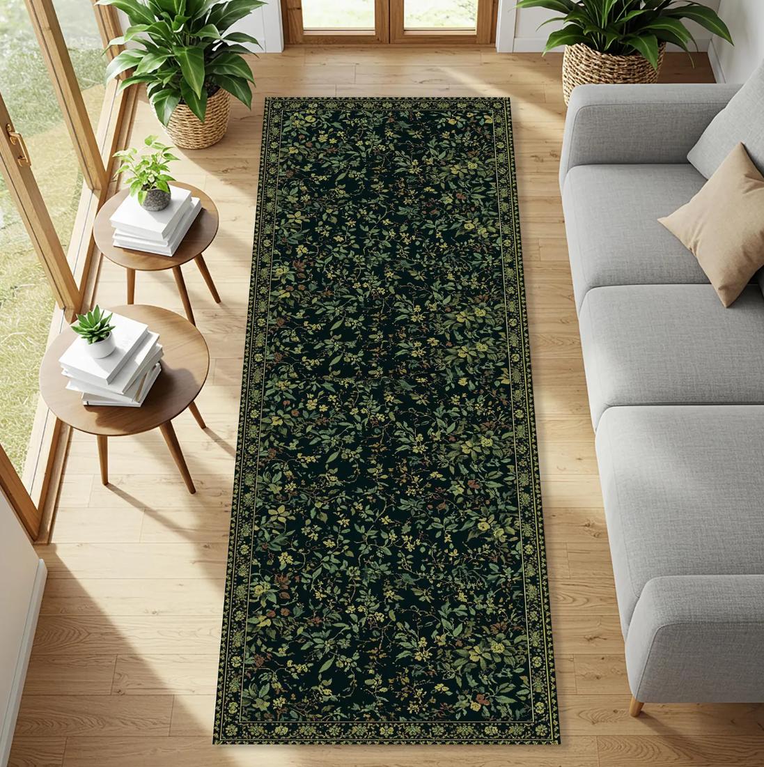 New Arrival Forest Long Runner Rug Fox Glowing Mushroom Canyon Path Dark Green Fantasy Mat Non Slip Living Room Hallway Decor 40X120CM
New Arrival Forest Long Runner Rug Fox Glowing Mushroom Canyon Path Dark Green Fantasy Mat Non Slip Living Room Hallway Decor 40X120CM