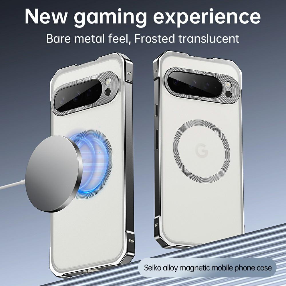 For Google Pixel 9 Case Compatible with MagSafe Hard PC Metal Frame Frosted Phone Back Cover Titanium Grey
For Google Pixel 9 Case Compatible with MagSafe Hard PC Metal Frame Frosted Phone Back Cover Titanium Grey