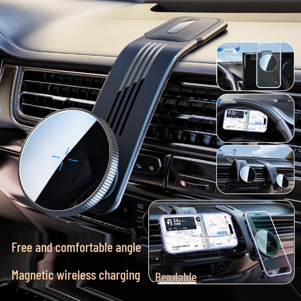 Магнитное беспроводное автомобильное зарядное устройство 15 Вт с гибким держателем для телефона на приборную панель
Магнитное беспроводное автомобильное зарядное устройство 15 Вт с гибким держателем для телефона на приборную панель