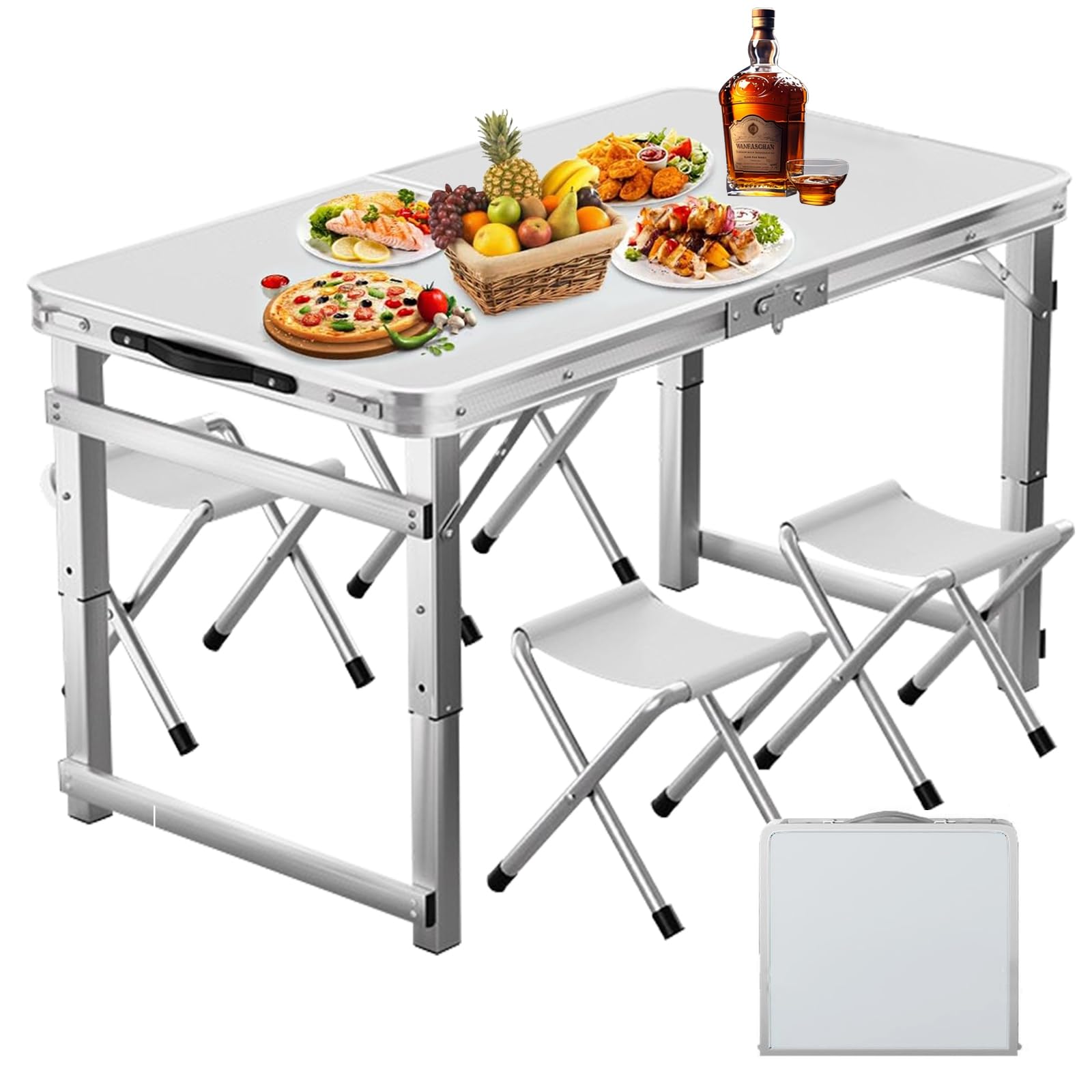 Forthcan Folding Outdoor with Camping Height for Width 120 x Depth 60 x Height Table, Table, Chairs, Table, 120cm, 3-level Adjustable, Picnics, белый
Forthcan Folding Outdoor with Camping Height for Width 120 x Depth 60 x Height Table, Table, Chairs, Table, 120cm, 3-level Adjustable, Picnics, белый
