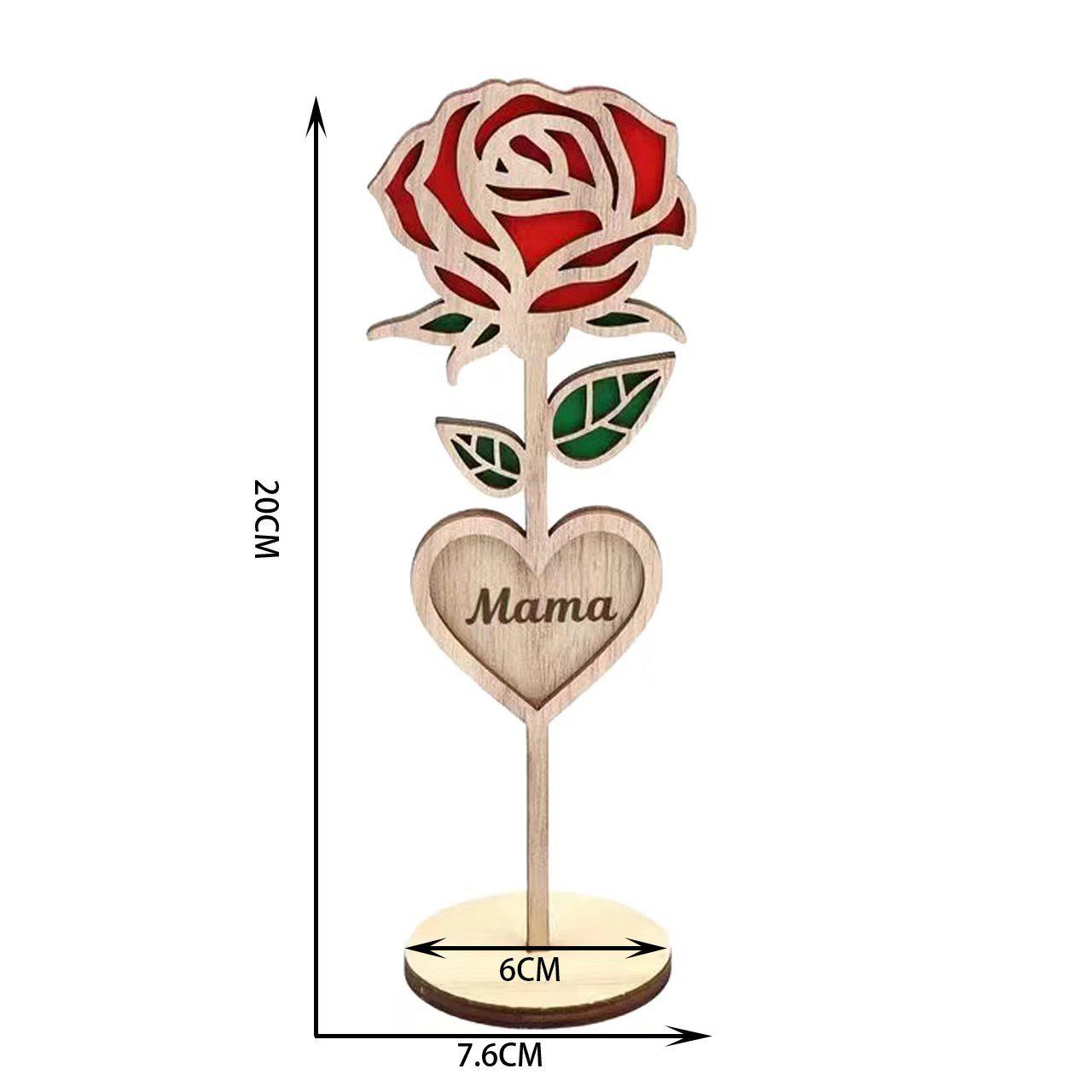 Mother s Day Wooden Rose Flower Desktop Ornament
Mother s Day Wooden Rose Flower Desktop Ornament