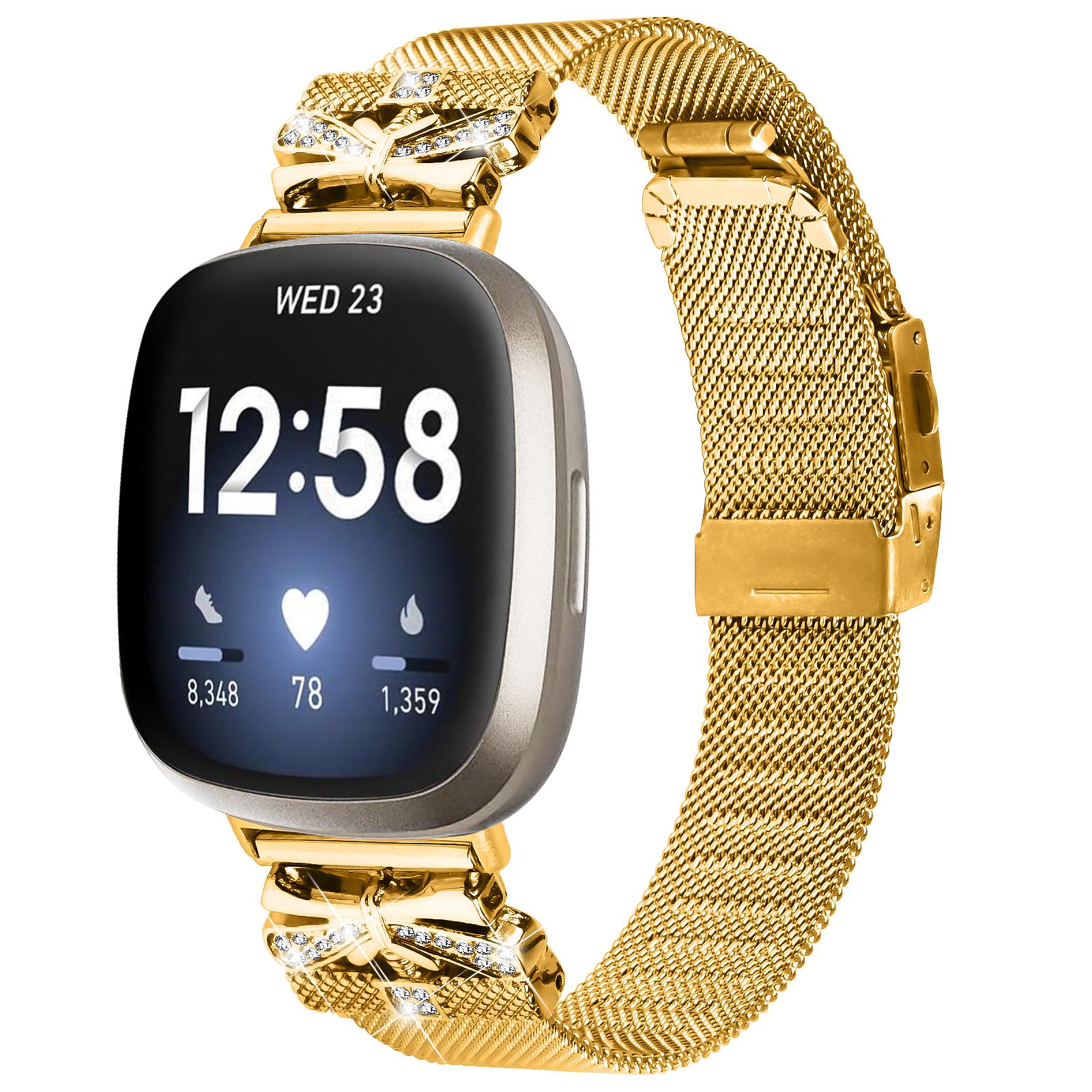 For Fitbit Versa 4/Sense 2 Strap Rhinestone Decor Electroplating Stainless Steel Watch Band Rose Gold
For Fitbit Versa 4/Sense 2 Strap Rhinestone Decor Electroplating Stainless Steel Watch Band Rose Gold