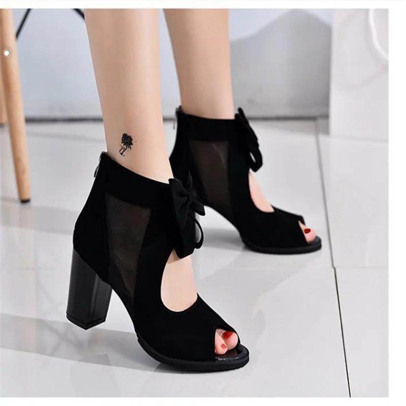 Women Sandals Square High Heels Summer Shoes Woman Sexy Butterfly-knot Hollow Peep toe Gladiator Sandals women Party shoes
Women Sandals Square High Heels Summer Shoes Woman Sexy Butterfly-knot Hollow Peep toe Gladiator Sandals women Party shoes