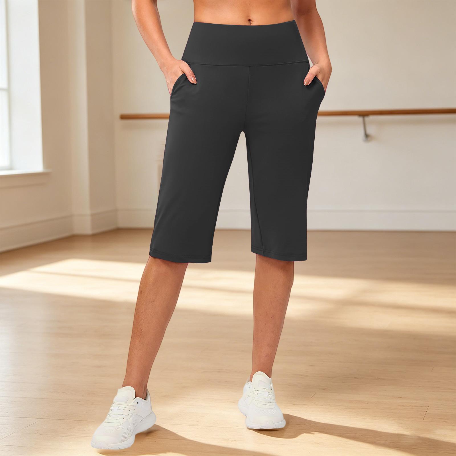 High Waist Straight Leg Women Yoga Pants with Pockets Casual Sports Cycling Trousers Stretchable Comfortable Fabric Suitable for Various Activities XL чорний
High Waist Straight Leg Women Yoga Pants with Pockets Casual Sports Cycling Trousers Stretchable Comfortable Fabric Suitable for Various Activities XL чорний