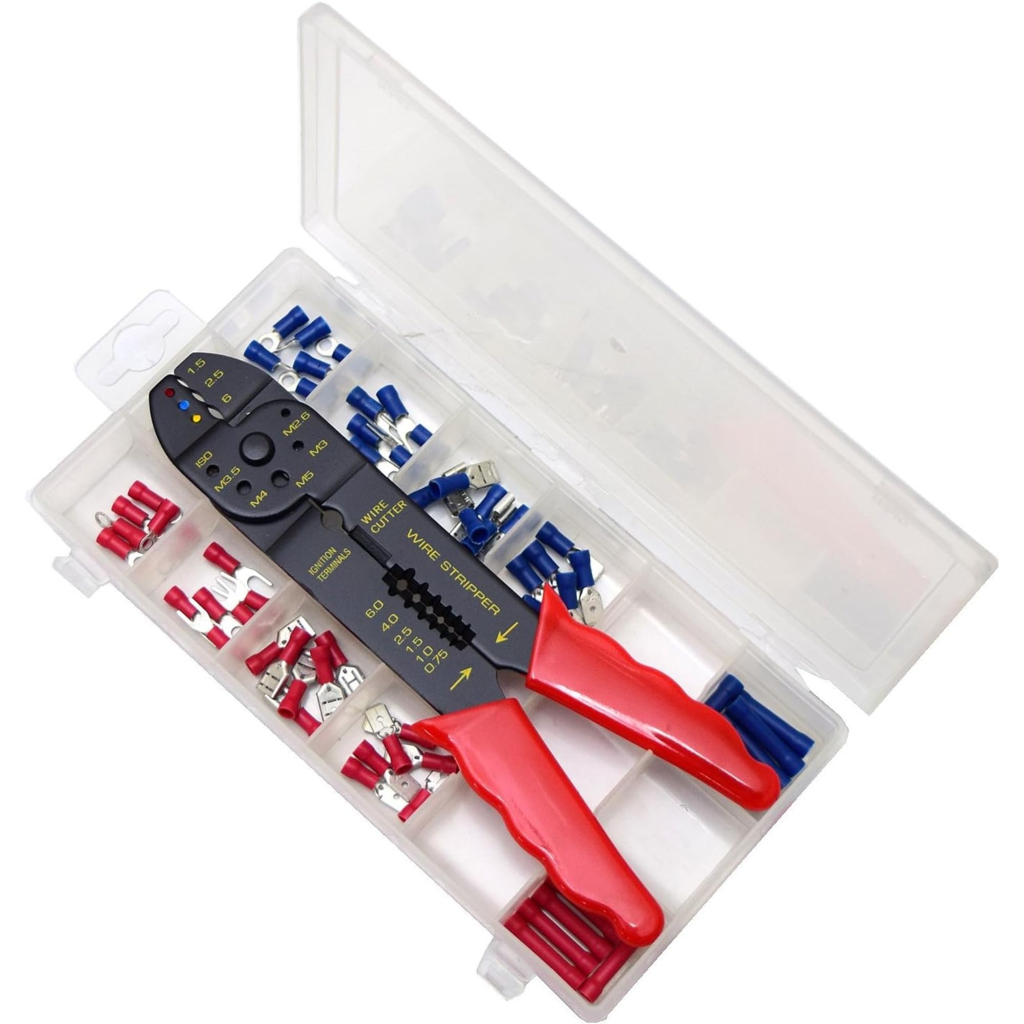 Takagi Pliers Set with 60 Terminals types and Parts For wiring and (TAKAGI) Electrician s DPS-1 (10 total) Case. work, crimping, cutting, stripping.
Takagi Pliers Set with 60 Terminals types and Parts For wiring and (TAKAGI) Electrician s DPS-1 (10 total) Case. work, crimping, cutting, stripping.