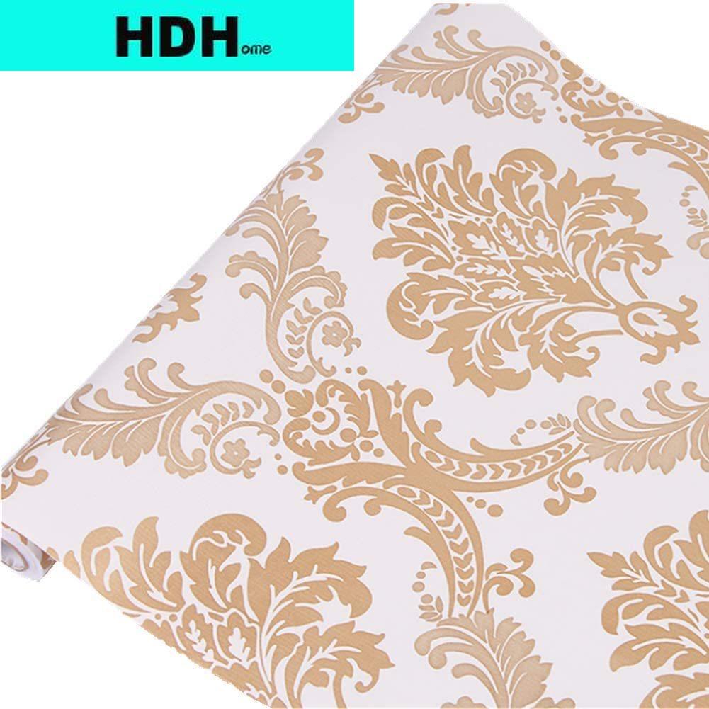 Luxury Gold Damask Peel and Stick Wallpaper Removable Printed Stick Wall Paper Decorative Self Adhesive Shelf Drawer Liner Roll 1mx45cm
Luxury Gold Damask Peel and Stick Wallpaper Removable Printed Stick Wall Paper Decorative Self Adhesive Shelf Drawer Liner Roll 1mx45cm