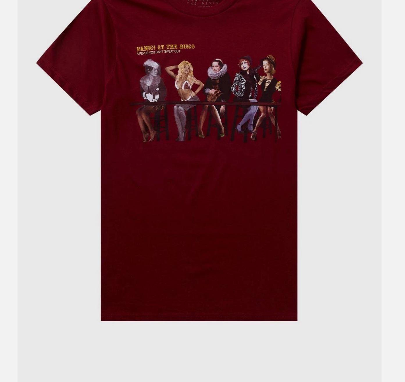 Паника! Футболка для девочек The Disco Fever Can t Sweat Out Boyfriend Fit переиздание XL
Паника! Футболка для девочек The Disco Fever Can t Sweat Out Boyfriend Fit переиздание XL