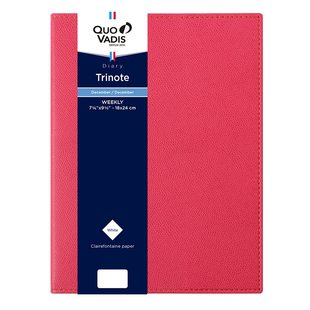 QUOVADIS Trinote/Club 2026 Weekly Vertical Diary (Starts December 2025) B5 Slim 18x24cm Raspberry qv04802fra
QUOVADIS Trinote/Club 2026 Weekly Vertical Diary (Starts December 2025) B5 Slim 18x24cm Raspberry qv04802fra